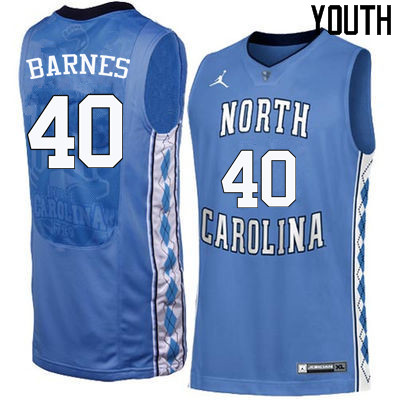 Youth North Carolina Tar Heels #40 Harrison Barnes College Basketball Jerseys Sale-Blue